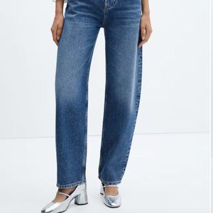 High-waist balloon jeans - Dark Blue